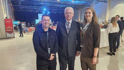 EU-Kandidat Ben Herdin L&uuml;ttges, Ministerpr&auml;sident a.D. Roland Koch, EU-Kandidatin Catharina Schneider