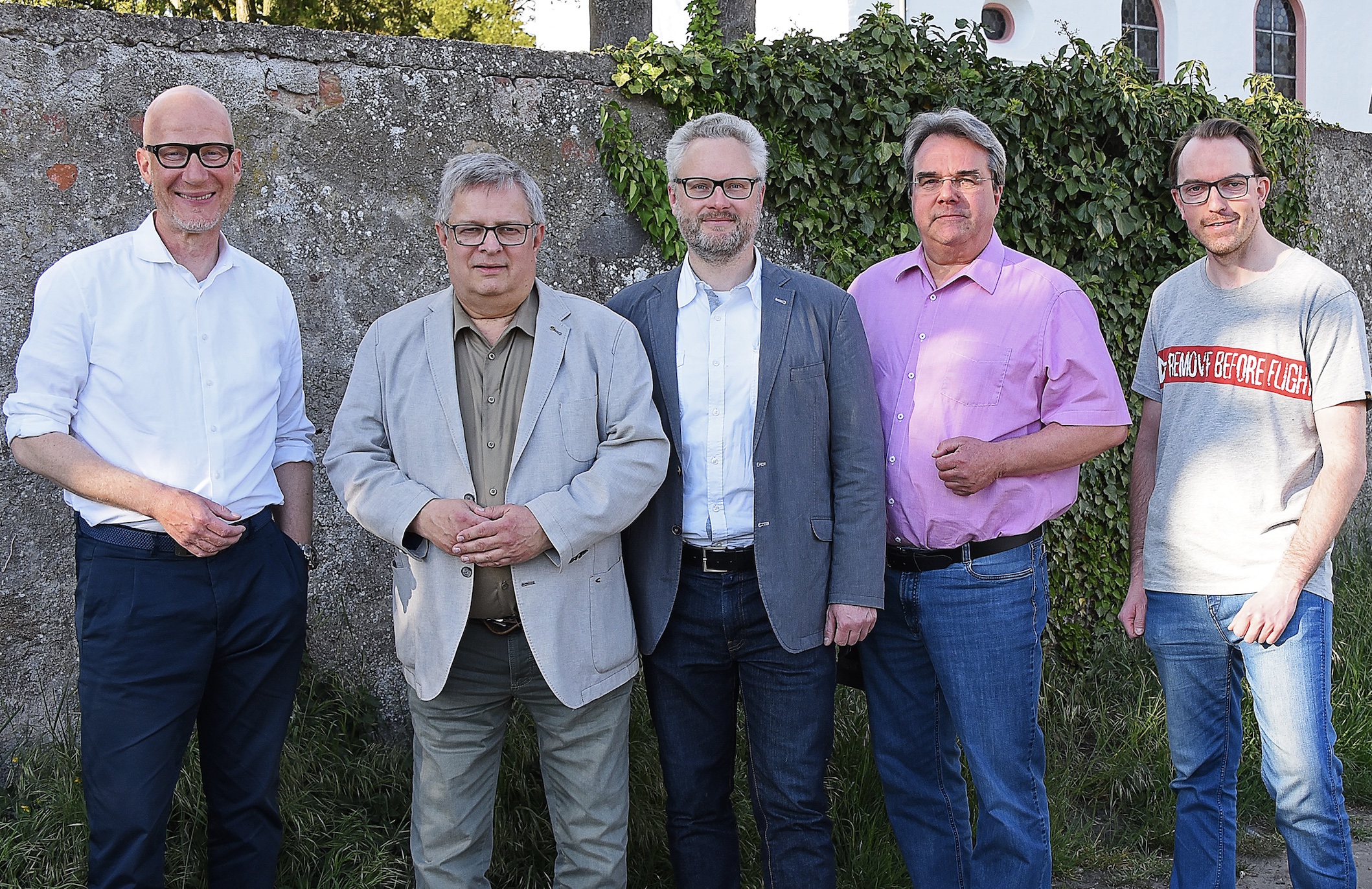 Christian Schmidt, Bernd Widmaier, Hagen Novotny, Oliver Kumpf, Marc Wolfsturm (v.l.n.r.)